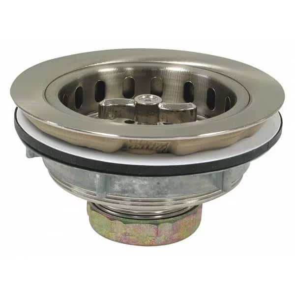 Sink Strainer, Satin Brushed Nickel