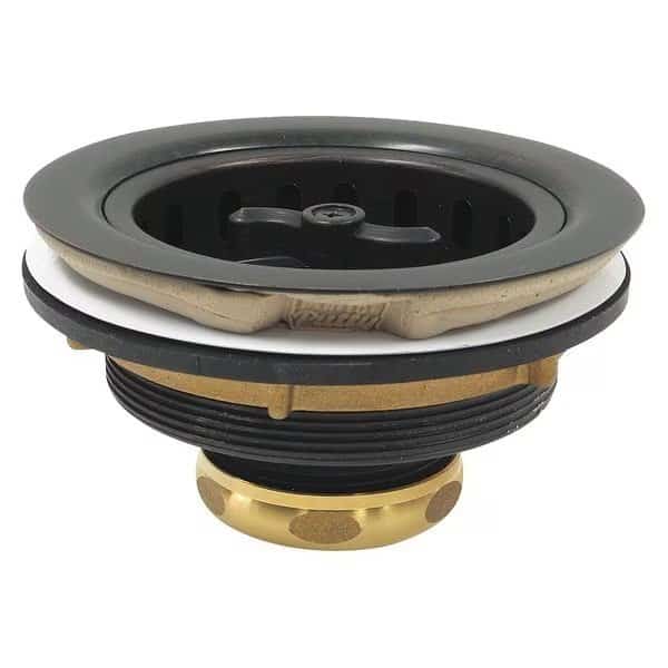 Sink Strainer, Polished Brass, 5" L