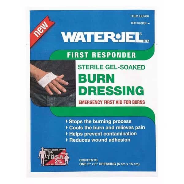 Burn Dressing, Sterile, Blue, 2" L, PK15