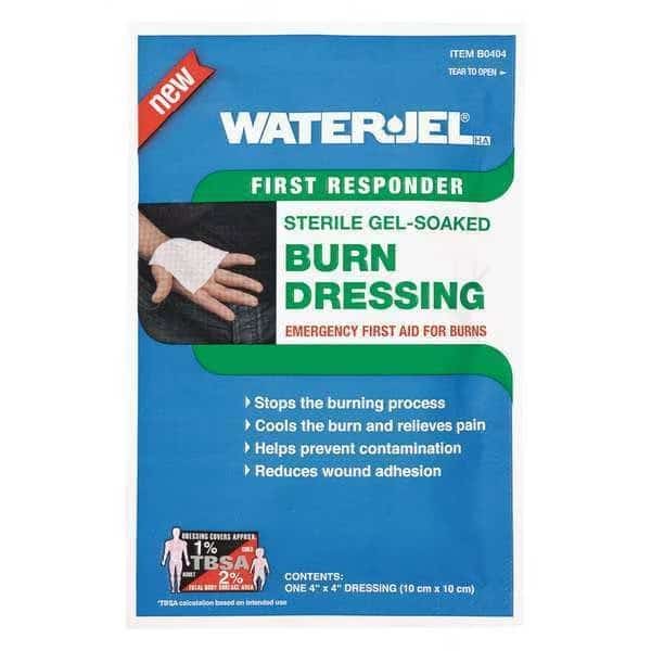 Burn Dressing, Sterile, Blue, 4" L, PK15