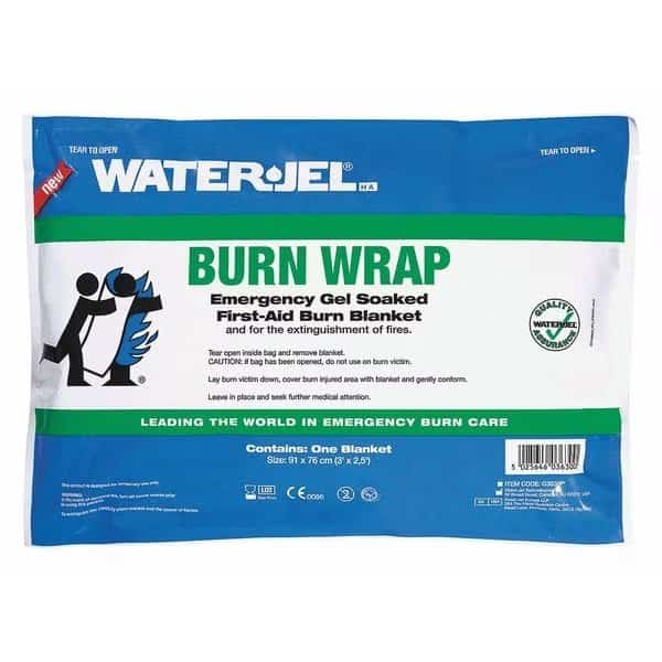 Burn Wrap, Sterile, Blue, Wool, 36" L