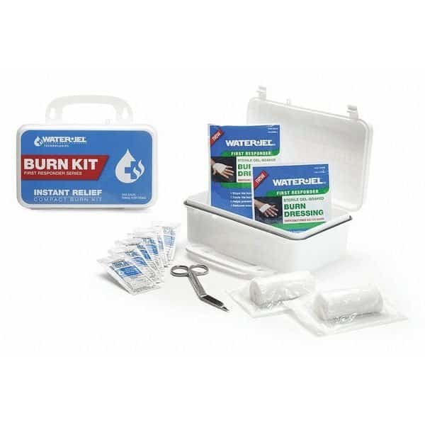 Burn Care Kit, Plastic Case, White, 5" H, WATERJEL, Mfr# BK10-HA.69.000