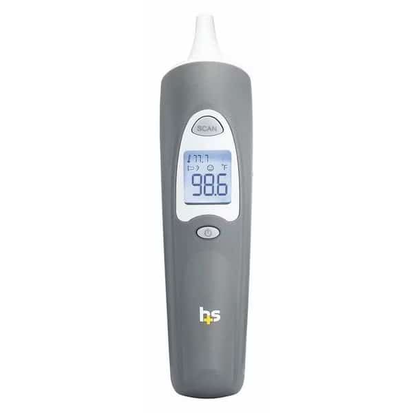 Infrared Digital Thermometer, Plastic, 6 547/5000 in L, 1.5 in W, Gray/White