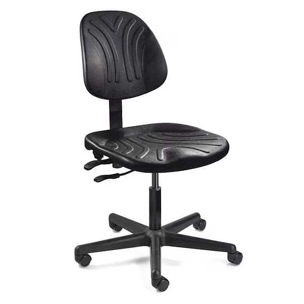 Chair,350 lb. wt. Cap.,Black Seat, Mfr#: 7001D-3750S/5, BEVCO