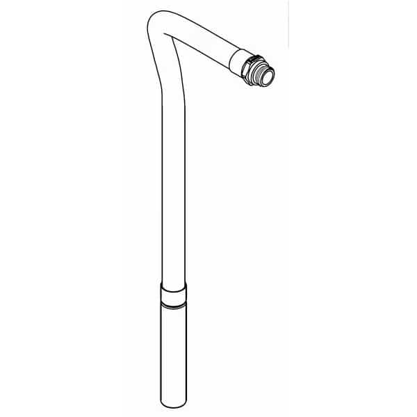 Hose and Nozzle Assembly, Aluminum/Rubber