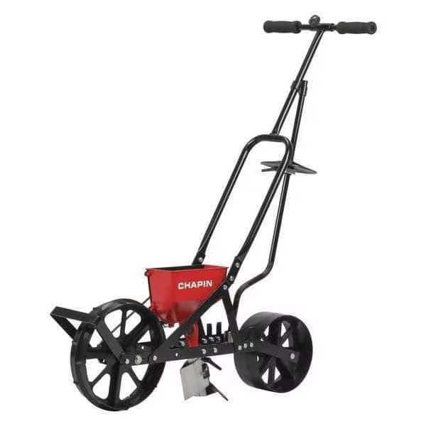 3 lbs Cap Regulated Drop Handheld Spreader For 20 Seed Varieties, Up to 4 ft Spread, Cushion Grip