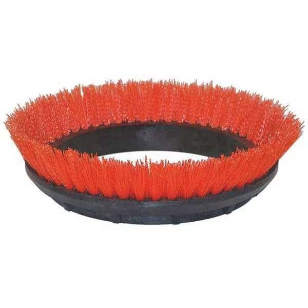 Scrubbing Rotary Brush, Orange, 12 in.