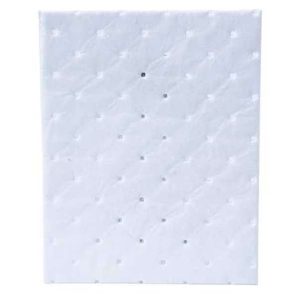 Sorbents, 11.1 gal. Oil Absorbed, White, Polypropylene, 200 PK, BRADY SPC ABSORBENTS, Mfr# SRPO200
