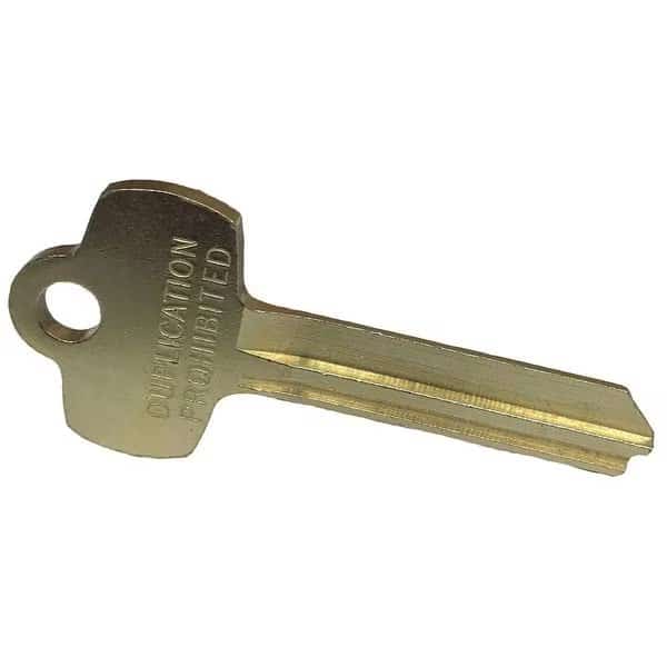 Key Blank, Keyway Type G, Number of Pins 0