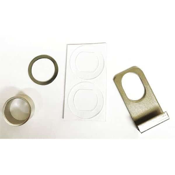 Disc Tumbler Keyed Cam Lock, Polished chrome, 3/16 For Door Thickness, 0 Number of Keys