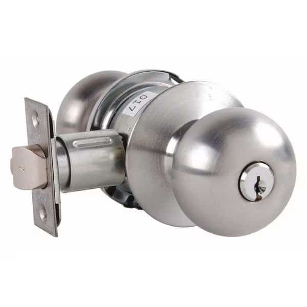 Knob Lockset,Mechanical,Entrance/Office, Mfr#: MK11TA 15 CS, ARROW
