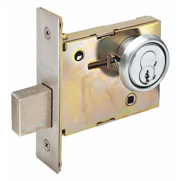 Deadbolt,Mortise,Satin Chrome Finish, Mfr#: N41 26D, ARROW