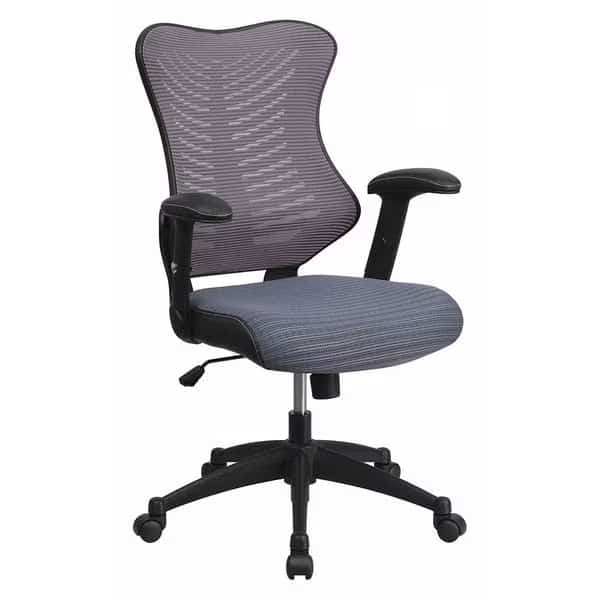 Executive Chair, Gray  Seat, Mesh Back