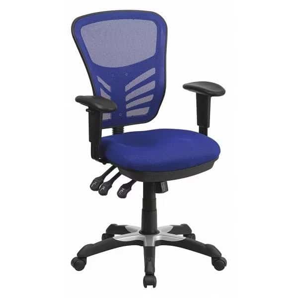 Executive Chair,Blue Seat,Mesh Back, Mfr#: HL-0001-BL-GG, FLASH FURNITURE
