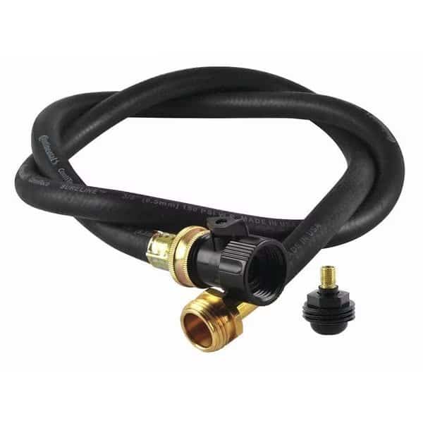 Water Hose, Rubber/Brass, Repair Part, 4 ft