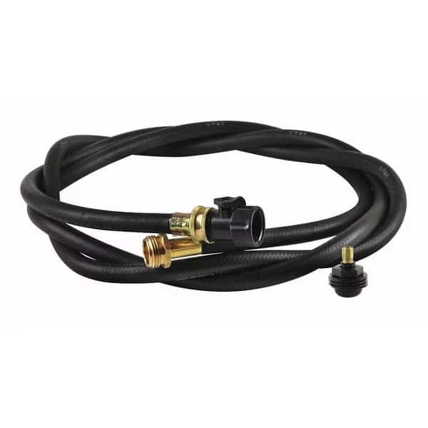 Water Hose, Rubber/Brass, 10 ft., Safe-T-Seal, Mfr#: TPH10AW