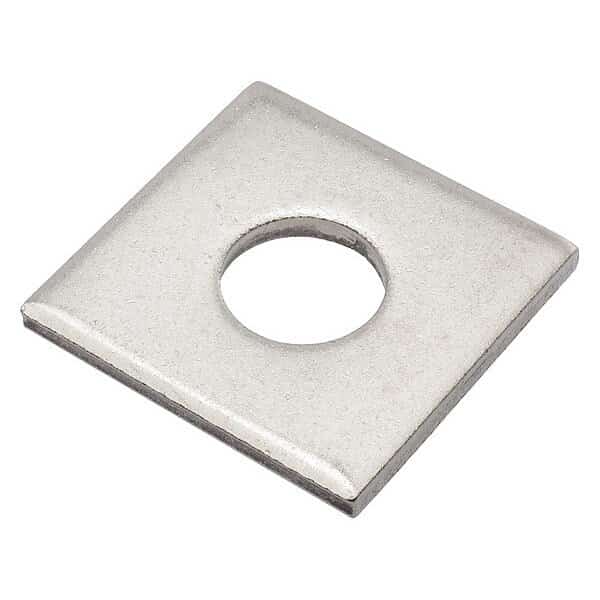 Square Washer, Fits Bolt Size 3/4 in , 18-8 Stainless Steel Plain Finish