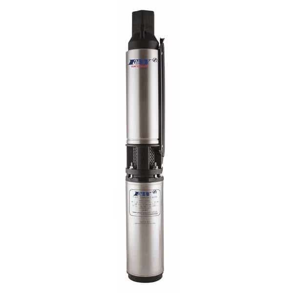 Submersible Deep Well Pump, 1/2 hp, 230V AC, 3 Wires, 6.0 A, 10 Stages, 7 gpm, FLINT & WALLING, Mfr# 4F07P05301S