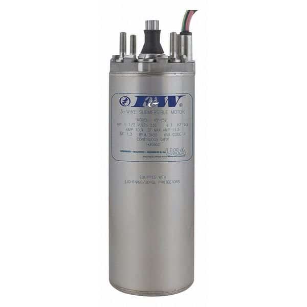 Deep Well Submersible Pump Motor, 1/2 HP