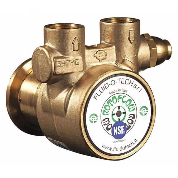 Pump, 3/8" NPTF, 49 Max. GPH, Relief Valve, Fluid-O-Tech, Mfr#: PA 101
