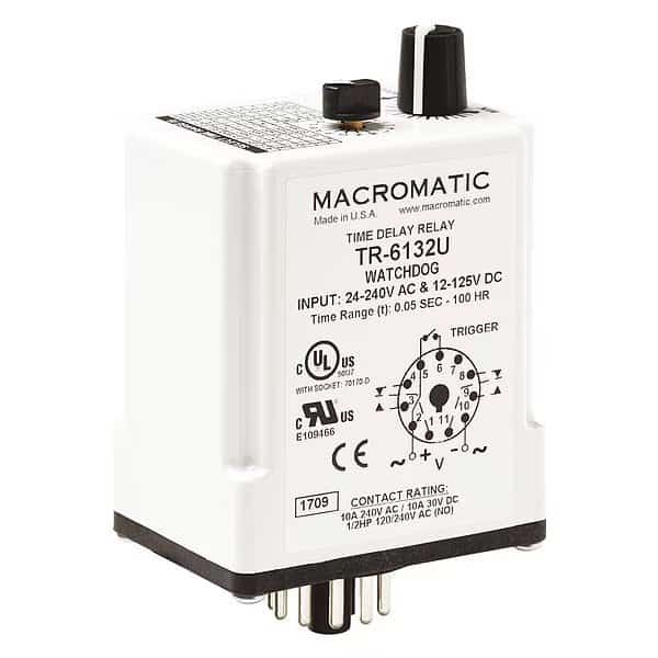 Time Delay Relay, 100 hr Max Time Setting