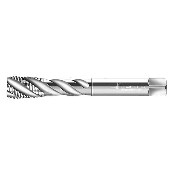 Spiral Flute Tap, M24-1.00, Plug, Metric Fine, 5 Flutes, Uncoated