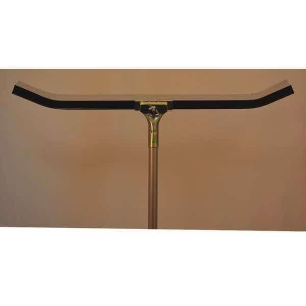 36" Curved floor squeegee, 60" bolt-on steel handle, reversible, Bruske Products, Mfr#: 49636-C