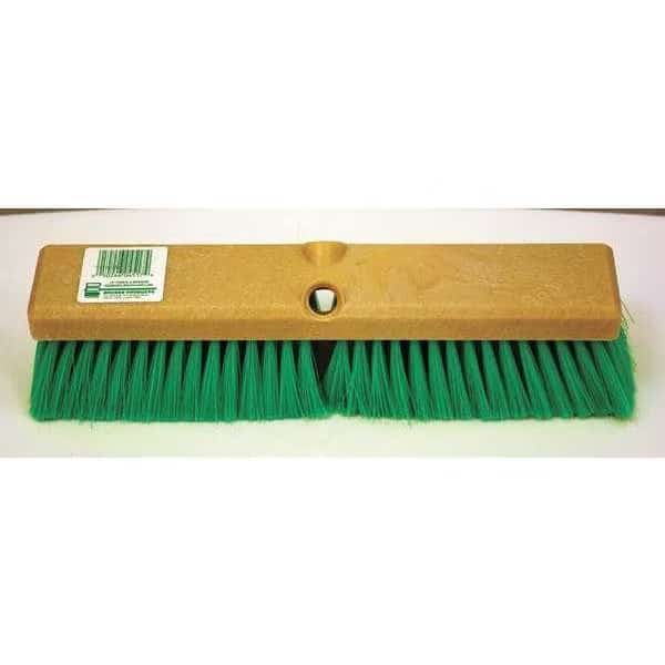 14" Green flagged wash brush, poly block, nylon bristles