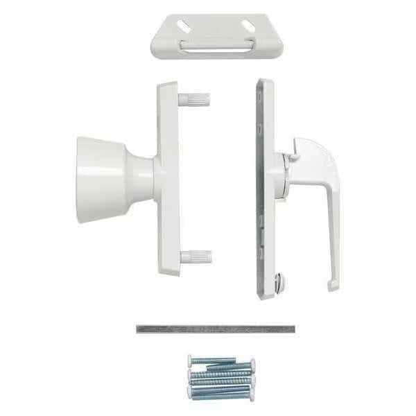 Universal Knob Latch, White