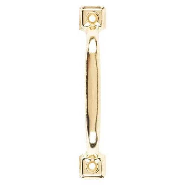 Screen Door Pull, 4-3/4 in., Brass Plate
