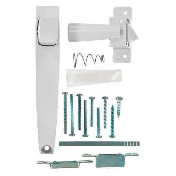 Push Button Latch, White