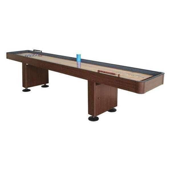 Shuffleboard Table, Walnut Finish