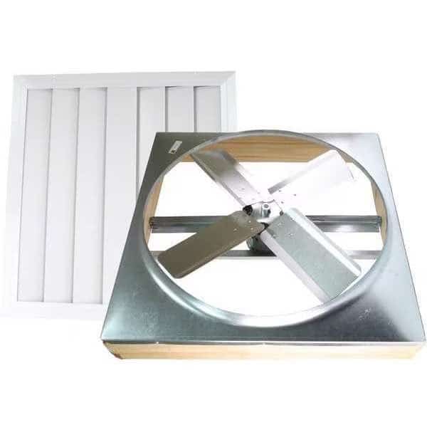 24 In. 2-Speed Direct Drive Whole House Fan with Shutter
