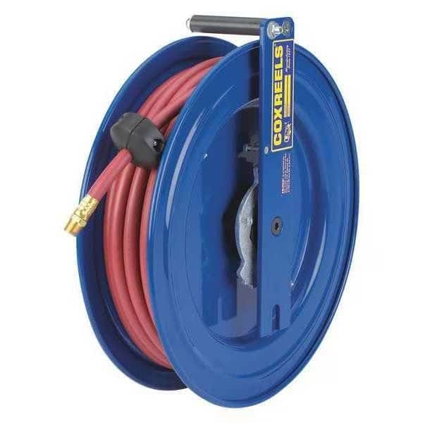 Spring Left-Mount Hose Reel, 1/4" Hose Dia., 25 ft. Length, 300 psi, Coxreels, Mfr#: EZ-SL13-L125
