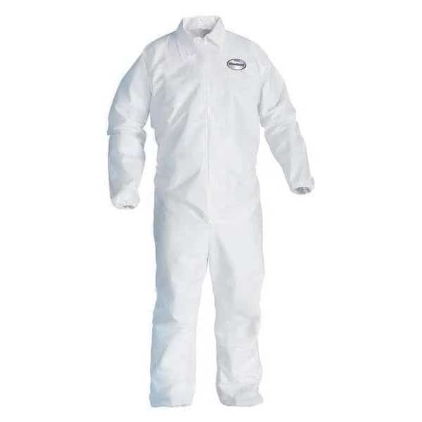 Breathable Coverall, White, XL, Elastic, XL, 24 PK, Kleenguard, Mfr#: 37717