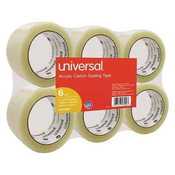 Acrylic Box Sealing Tape, 48mmx100m, PK6