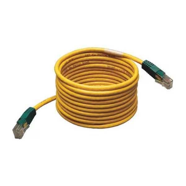 Cat5e Cable,Cross-over,Yellow,25ft, Mfr#: N010-025-YW, TRIPP LITE