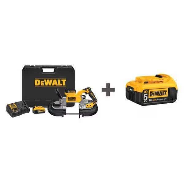 Portable Band Saw, 20V DC, 44 7/8 in Blade Length, Includes Battery