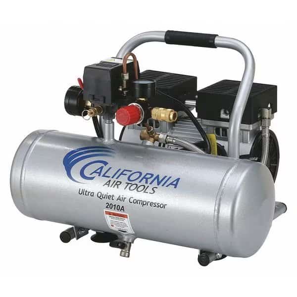 Ultra Quiet Oil-Free Air Compressor 2 gal 1-HP w/ Al Tank
