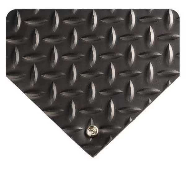 Black Electrically Conductive Runner, 5/32" Thick, PVC Surface With Nitrile Infused Sponge