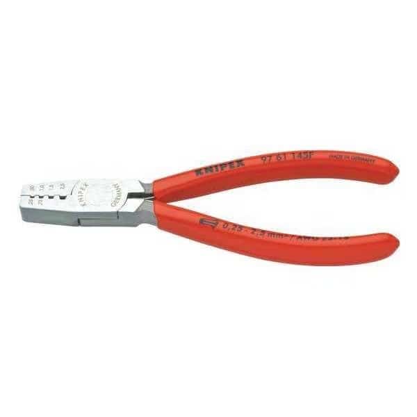 145mm Crimping Pliers for Cable Links 20 to 13 AWG, KNIPEX, Mfr# 97 61 145 F
