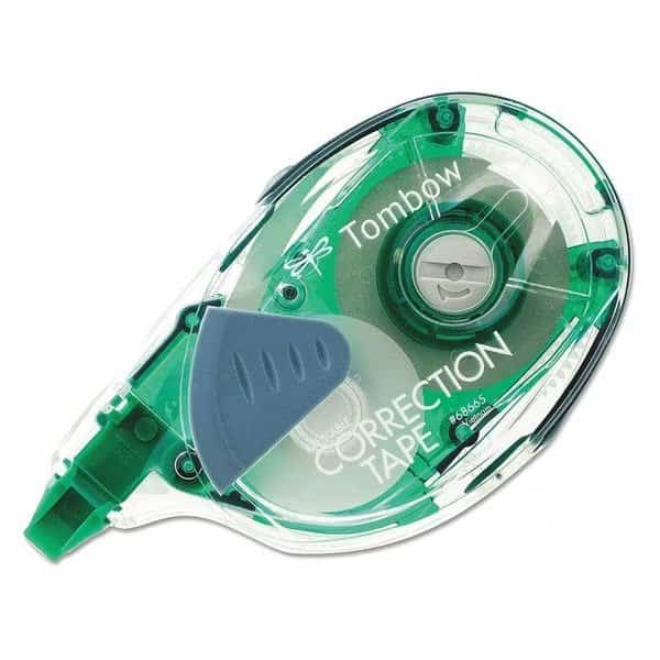 MONO Refillable Correction Tape, Clear Applicator, 0.17" x 472"