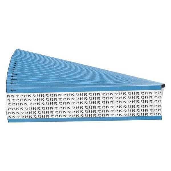 Wire Markers,Legend P2,Black/White,PK25, Mfr#: WM-P2-PK, BRADY