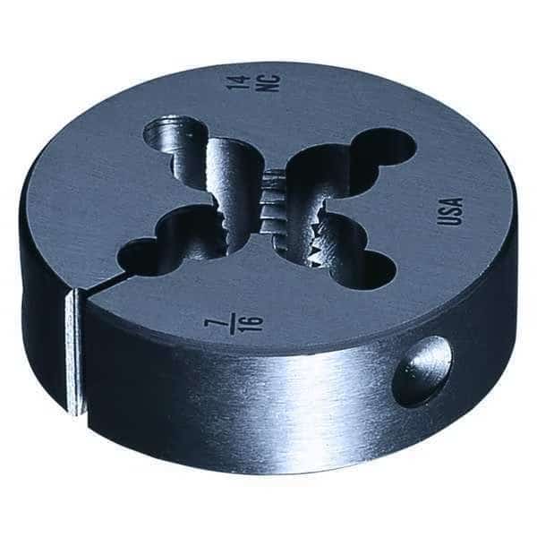 HSS Round Adjustable Die 6382 Greenfield ThreadIng 1 In Outside Diameter M12x1.75