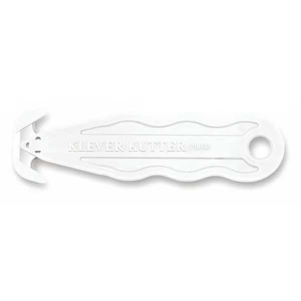 Safety Cutter,White Handle,5-1/4" L,PK10, Mfr#: PLS-100-W, KLEVER INNOVATIONS