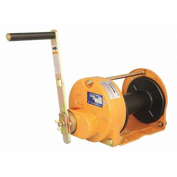 Hand Winch, 2200 lb. 1st Layer Ld Cap.