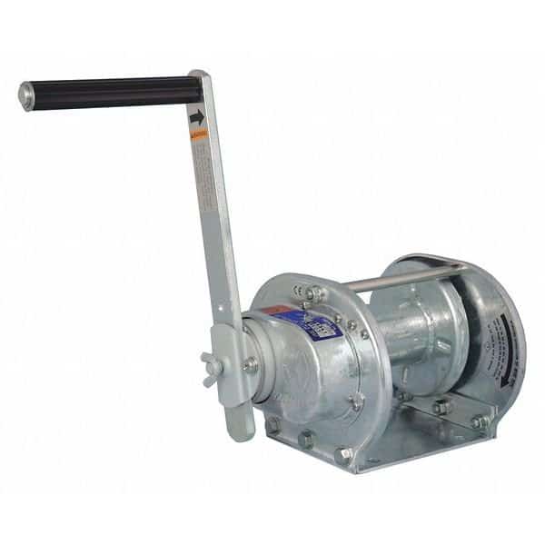Hand Winch, 220 lb. 1st Layer Ld Cap.