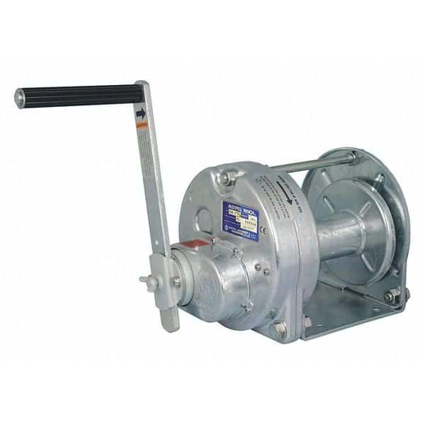 Hand Winch,660 lb. 1st Layer Ld Cap., Mfr#: GM-3-GS-SI, MAXPULL WINCHES