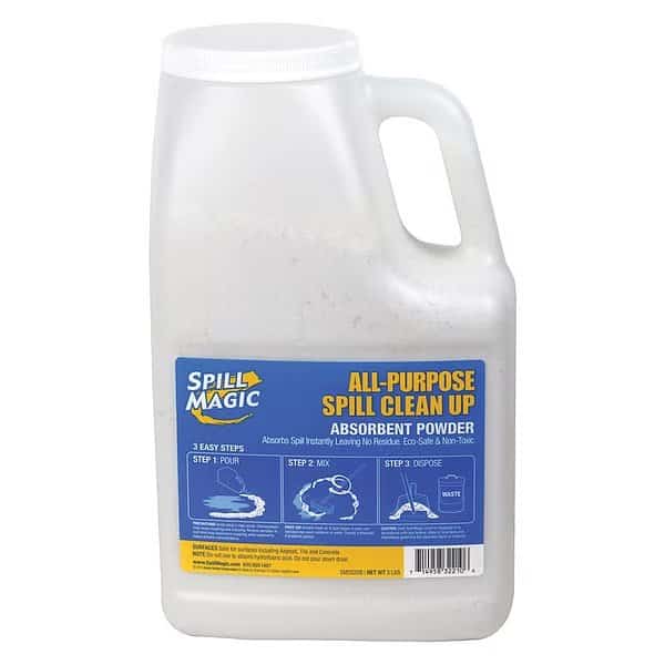 Absorbent Powder,Universal,Size 3 lb., Mfr#: SM202DB, SPILL MAGIC
