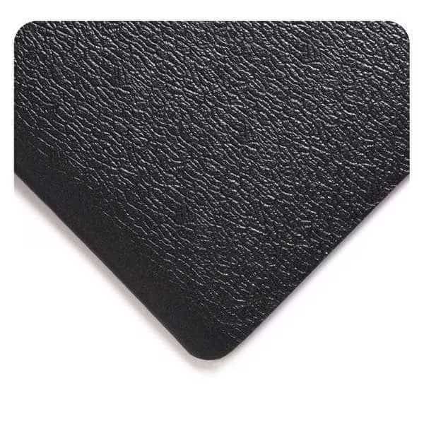 Antifatigue Mat, 58 ft. L x 2 ft. W, 5/8" Thickness, Pebble, Black